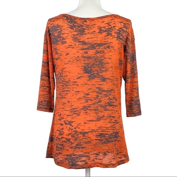 BUCKLE DAYTRIP | Orange Embellished Burnout Top - Picture 3 of 6